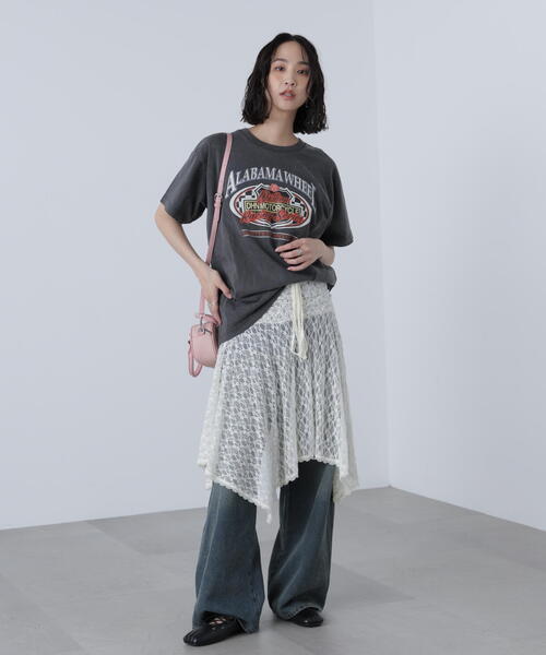 FREE'S MART(フリーズマート)の「◆〈フリーズマート別注〉テネシーリバービッグTシャツ(Tシャツ/カットソー・レディース・グレー/ホワイト・FREE)」の10枚目の写真