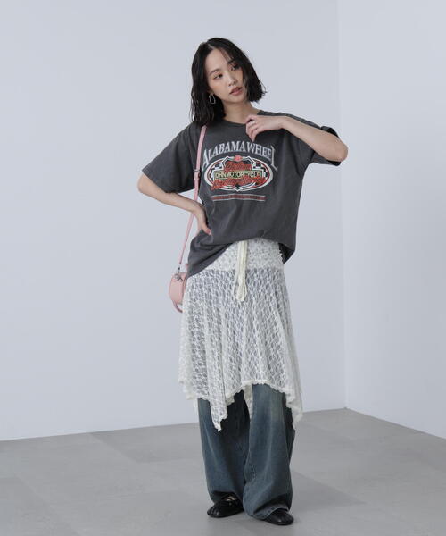 FREE'S MART(フリーズマート)の「◆〈フリーズマート別注〉テネシーリバービッグTシャツ(Tシャツ/カットソー・レディース・グレー/ホワイト・FREE)」の11枚目の写真