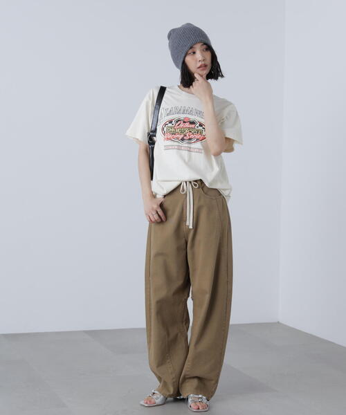 FREE'S MART(フリーズマート)の「◆〈フリーズマート別注〉テネシーリバービッグTシャツ(Tシャツ/カットソー・レディース・グレー/ホワイト・FREE)」の16枚目の写真