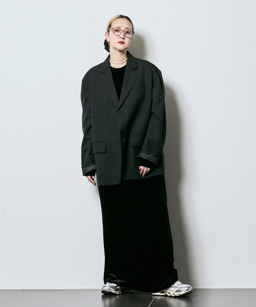 CITYSHOP(シティーショップ)の「VELVET U/N DRESS:ワンピース(ワンピース・レディース・ベージュ/ネイビー・38/36)」の5枚目の写真