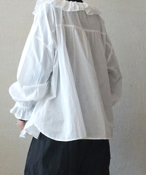 ジャーナルスタンダードラックス コットンローン　フリルパフブラウス JOURNAL STANDARD LUXE（ジャーナルスタンダード ラックス） ブラウス