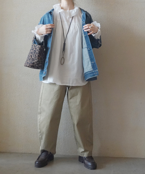 JOURNAL STANDARD LUXE(ジャーナルスタンダード ラックス)の「《追加》コットンローン フリルパフブラウス(シャツ/ブラウス・レディース・ホワイト/ブラック・FREE)」の18枚目の写真