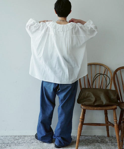 journal standard luxe◆コットンローン フリルパフブラウス journal standard luxe｜《追加》コットンローン フリルパフブラウス