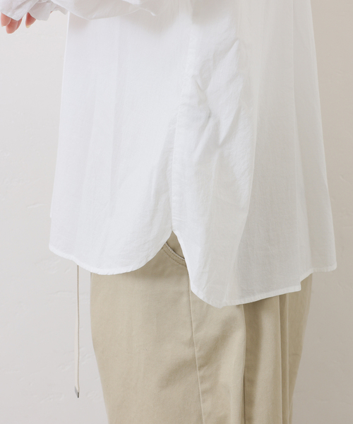 追加》コットンローン フリルパフブラウス（シャツ/ブラウス