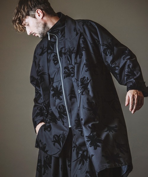 NO ID.(ノーアイディ)の「【NO ID.】Double-Breasted Big Long Coat / ダブル ブレスト ビッグ ロング コート(トレンチコート・メンズ・ブラック/その他5/グレー・ONE SIZE)」の3枚目の写真