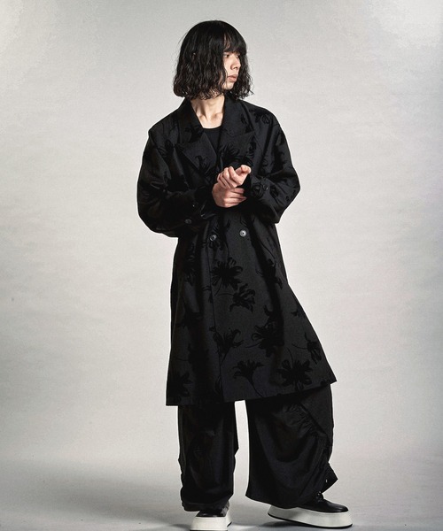 NO ID.(ノーアイディ)の「【NO ID.】Double-Breasted Big Long Coat / ダブル ブレスト ビッグ ロング コート(トレンチコート・メンズ・ブラック/その他5/グレー・ONE SIZE)」の15枚目の写真