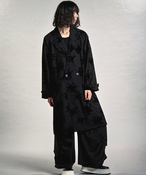 NO ID.(ノーアイディ)の「【NO ID.】Double-Breasted Big Long Coat / ダブル ブレスト ビッグ ロング コート(トレンチコート・メンズ・ブラック/その他5/グレー・ONE SIZE)」の5枚目の写真