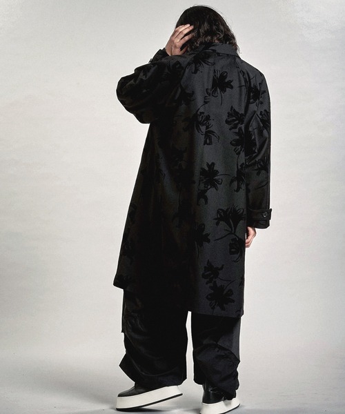 NO ID.(ノーアイディ)の「【NO ID.】Double-Breasted Big Long Coat / ダブル ブレスト ビッグ ロング コート(トレンチコート・メンズ・ブラック/その他5/グレー・ONE SIZE)」の7枚目の写真