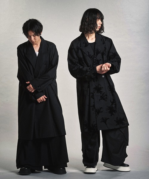 NO ID.(ノーアイディ)の「【NO ID.】Double-Breasted Big Long Coat / ダブル ブレスト ビッグ ロング コート(トレンチコート・メンズ・ブラック/その他5/グレー・ONE SIZE)」の9枚目の写真