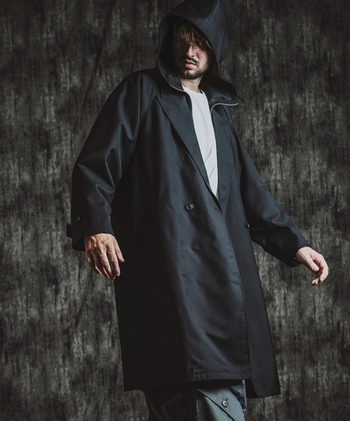 セール】【NO ID.】Double-Breasted Big Long Coat / ダブル ブレスト