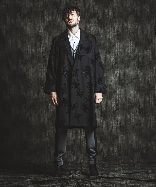 セール】【NO ID.】Double-Breasted Big Long Coat / ダブル ブレスト