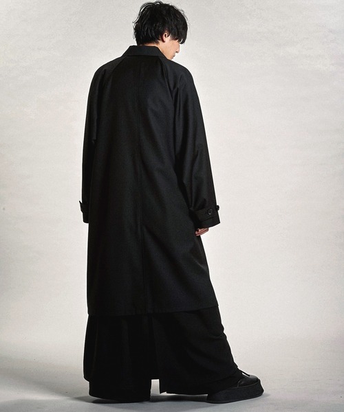 NO ID.(ノーアイディ)の「【NO ID.】Double-Breasted Big Long Coat / ダブル ブレスト ビッグ ロング コート(トレンチコート・メンズ・ブラック/その他5/グレー・ONE SIZE)」の10枚目の写真