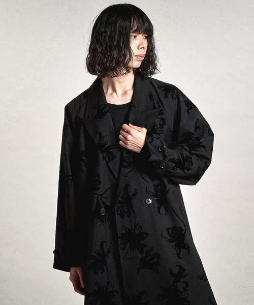 NO ID.(ノーアイディ)の「【NO ID.】Double-Breasted Big Long Coat / ダブル ブレスト ビッグ ロング コート(トレンチコート・メンズ・ブラック/その他5/グレー・ONE SIZE)」の11枚目の写真