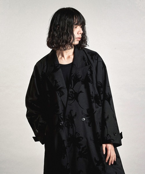 NO ID.(ノーアイディ)の「【NO ID.】Double-Breasted Big Long Coat / ダブル ブレスト ビッグ ロング コート(トレンチコート・メンズ・ブラック/その他5/グレー・ONE SIZE)」の12枚目の写真
