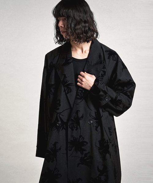 NO ID.(ノーアイディ)の「【NO ID.】Double-Breasted Big Long Coat / ダブル ブレスト ビッグ ロング コート(トレンチコート・メンズ・ブラック/その他5/グレー・ONE SIZE)」の13枚目の写真