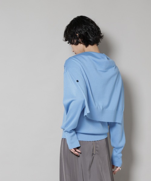 セール】毛玉レスニットスムースクルーネックプルオーバー（ニット