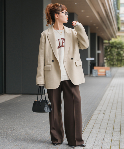 Spick and Span 120Sビーバーピークドラベルジャケット 120Sビーバーピークドラベルジャケット（その他アウター）｜Spick