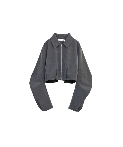 Nora Lily elle(ノラリリーエル)の「【Nora Lily】「elle」Tuck Egg Silhouette Blouson(ブルゾン・レディース・ネイビー/グレー/ブラック・FREE)」の20枚目の写真