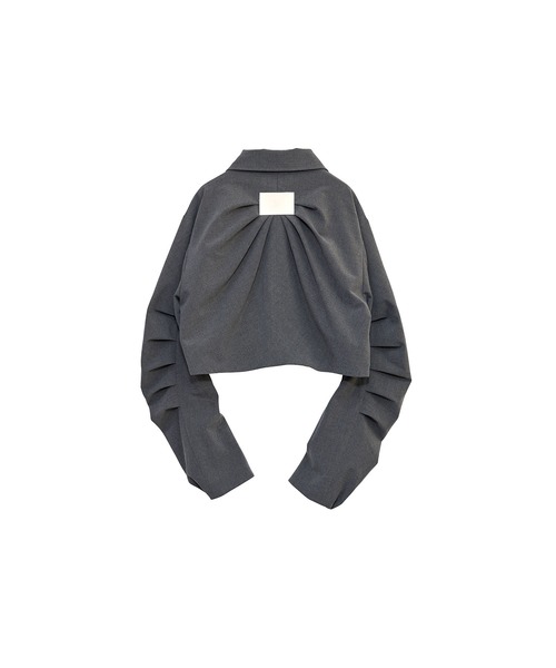 Nora Lily elle(ノラリリーエル)の「【Nora Lily】「elle」Tuck Egg Silhouette Blouson(ブルゾン・レディース・ネイビー/グレー/ブラック・FREE)」の19枚目の写真