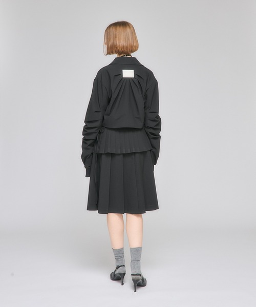 Nora Lily elle(ノラリリーエル)の「【Nora Lily】「elle」Tuck Egg Silhouette Blouson(ブルゾン・レディース・ネイビー/グレー/ブラック・FREE)」の7枚目の写真