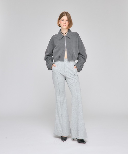 Nora Lily elle(ノラリリーエル)の「【Nora Lily】「elle」Tuck Egg Silhouette Blouson(ブルゾン・レディース・ネイビー/グレー/ブラック・FREE)」の13枚目の写真