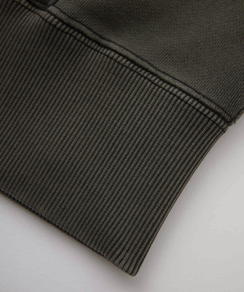 MIX LOGO & FACE FADED ZIP UP SWEAT HOODIE