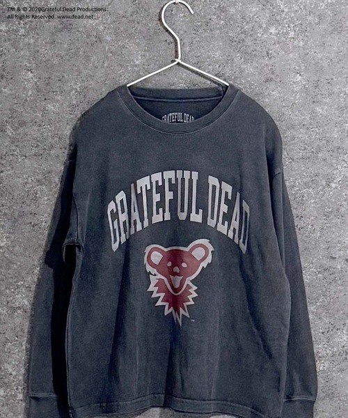 Grateful Dead（グレイトフルデッド）の「【GRATEFUL DEAD/グレイトフルデッド】ピグメント加工　オーバーサイズ　ロンT（Tシャツ/カットソー・キッズ・ダークグリーン/チャコール/ブラック/ブラック系その他/グリーン系その他/ネイビー/グレー系その他/ブラック系その他2・140cm/150cm/160cm/110cm/120cm/130cm）」の3枚目の写真