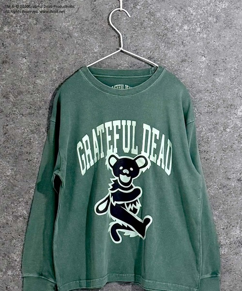 Grateful Dead（グレイトフルデッド）の「【GRATEFUL DEAD/グレイトフルデッド】ピグメント加工　オーバーサイズ　ロンT（Tシャツ/カットソー・キッズ・ダークグリーン/チャコール/ブラック/ブラック系その他/グリーン系その他/ネイビー/グレー系その他/ブラック系その他2・140cm/150cm/160cm/110cm/120cm/130cm）」の7枚目の写真
