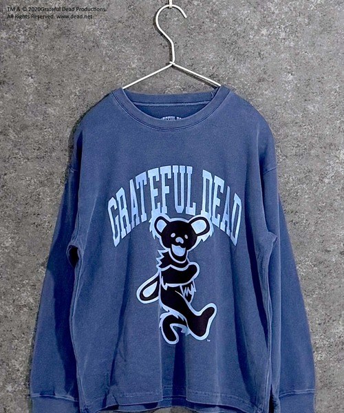 Grateful Dead（グレイトフルデッド）の「【GRATEFUL DEAD/グレイトフルデッド】ピグメント加工　オーバーサイズ　ロンT（Tシャツ/カットソー・キッズ・ダークグリーン/チャコール/ブラック/ブラック系その他/グリーン系その他/ネイビー/グレー系その他/ブラック系その他2・140cm/150cm/160cm/110cm/120cm/130cm）」の8枚目の写真