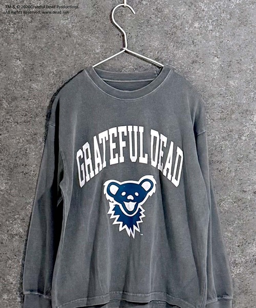 Grateful Dead（グレイトフルデッド）の「【GRATEFUL DEAD/グレイトフルデッド】ピグメント加工　オーバーサイズ　ロンT（Tシャツ/カットソー・キッズ・ダークグリーン/チャコール/ブラック/ブラック系その他/グリーン系その他/ネイビー/グレー系その他/ブラック系その他2・140cm/150cm/160cm/110cm/120cm/130cm）」の6枚目の写真