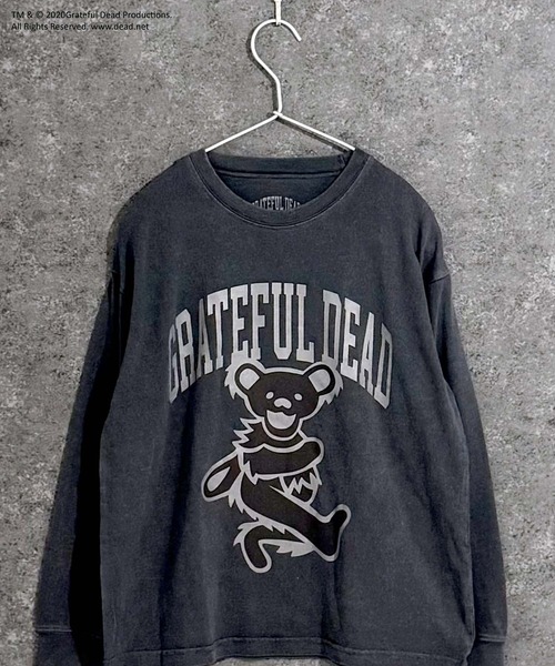 Grateful Dead（グレイトフルデッド）の「【GRATEFUL DEAD/グレイトフルデッド】ピグメント加工　オーバーサイズ　ロンT（Tシャツ/カットソー・キッズ・ダークグリーン/チャコール/ブラック/ブラック系その他/グリーン系その他/ネイビー/グレー系その他/ブラック系その他2・140cm/150cm/160cm/110cm/120cm/130cm）」の4枚目の写真