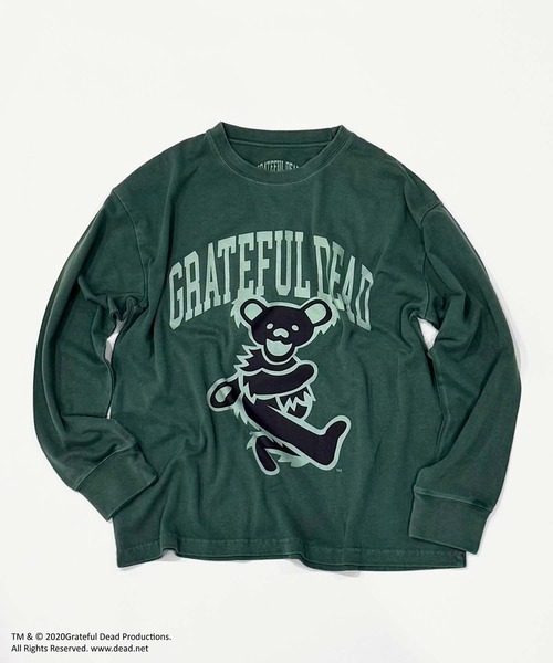 Grateful Dead（グレイトフルデッド）の「【GRATEFUL DEAD/グレイトフルデッド】ピグメント加工　オーバーサイズ　ロンT（Tシャツ/カットソー・キッズ・ダークグリーン/チャコール/ブラック/ブラック系その他/グリーン系その他/ネイビー/グレー系その他/ブラック系その他2・140cm/150cm/160cm/110cm/120cm/130cm）」の14枚目の写真