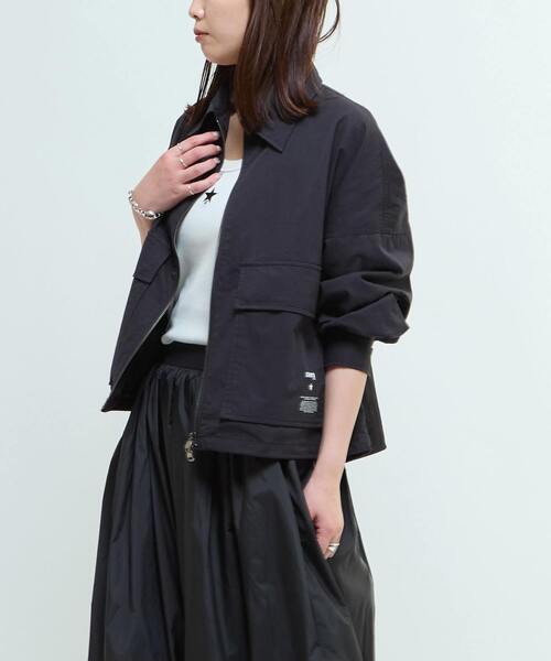 BACK SPINDLE LOGO MILITARY SHIRT JACKET