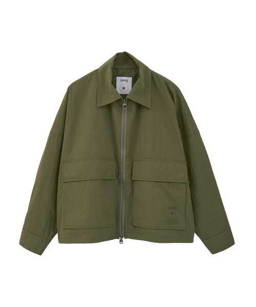 BACK SPINDLE LOGO MILITARY SHIRT JACKET