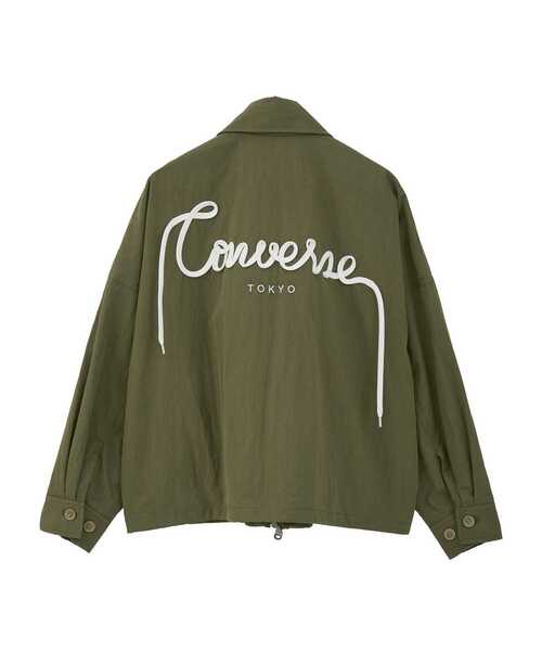 BACK SPINDLE LOGO MILITARY SHIRT JACKET