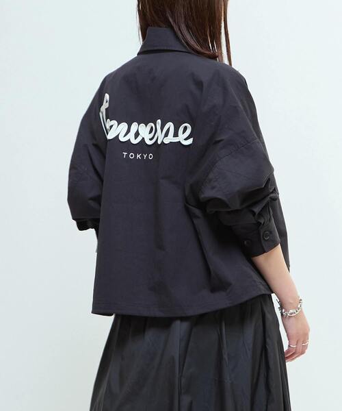 BACK SPINDLE LOGO MILITARY SHIRT JACKET