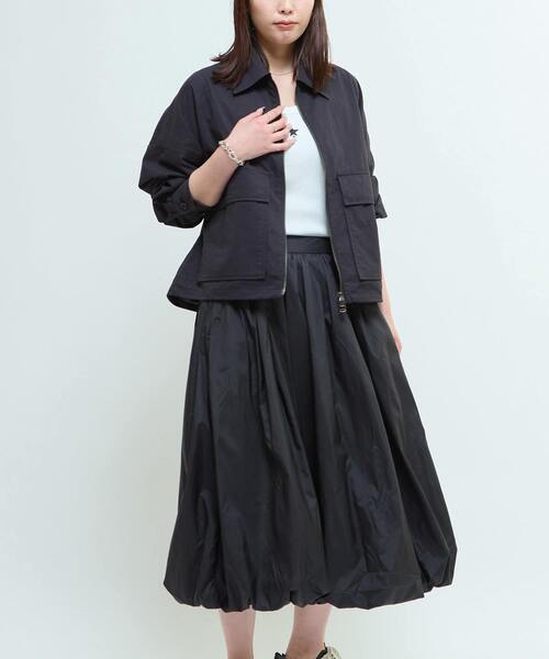 BACK SPINDLE LOGO MILITARY SHIRT JACKET