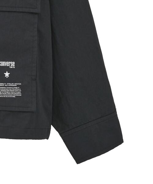 BACK SPINDLE LOGO MILITARY SHIRT JACKET