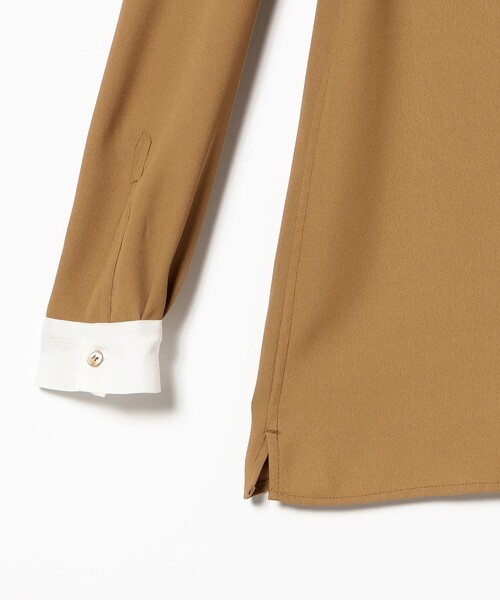 EFFE BEAMS(エッフェビームス)の「リボンタイ シャツ(シャツ/ブラウス・レディース・ブラウン系その他3/ブラック・36/38)」の8枚目の写真