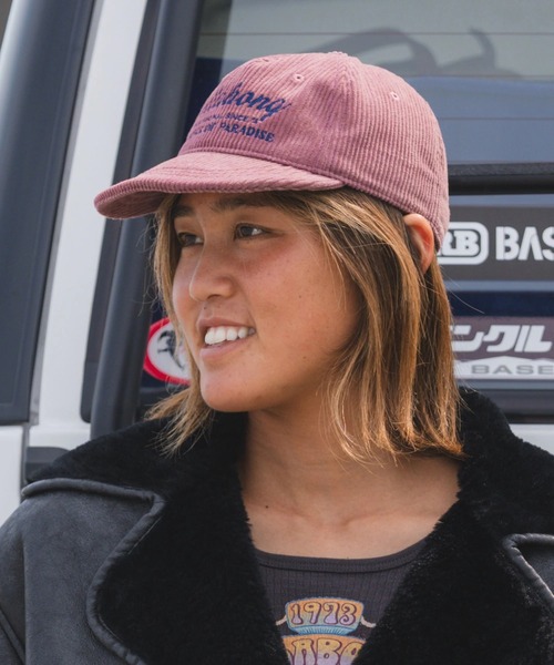 BILLABONG(ビラボン)の「BILLABONG レディース GRANDPA CAP キャップ 【2025年秋冬モデル】/ビラボンロゴ刺繍コーデュロイキャップ(帽子)(キャップ・レディース・ブラック/ブラウン/ターコイズブルー/ローズ・FREE)」の4枚目の写真