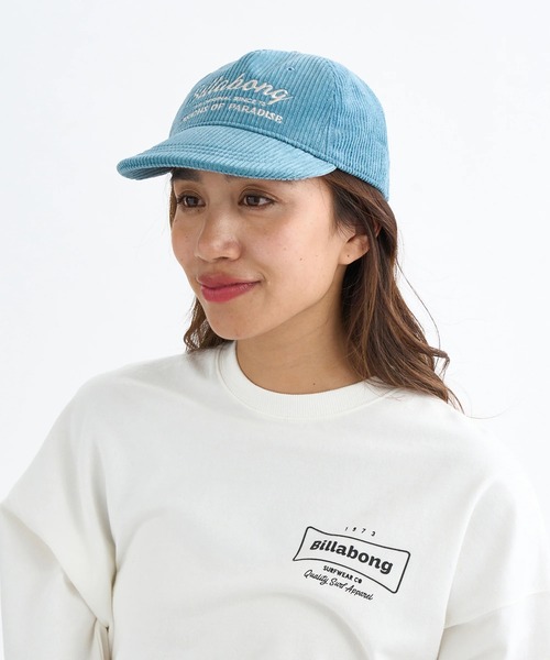 BILLABONG(ビラボン)の「BILLABONG レディース GRANDPA CAP キャップ 【2025年秋冬モデル】/ビラボンロゴ刺繍コーデュロイキャップ(帽子)(キャップ・レディース・ブラック/ブラウン/ターコイズブルー/ローズ・FREE)」の3枚目の写真