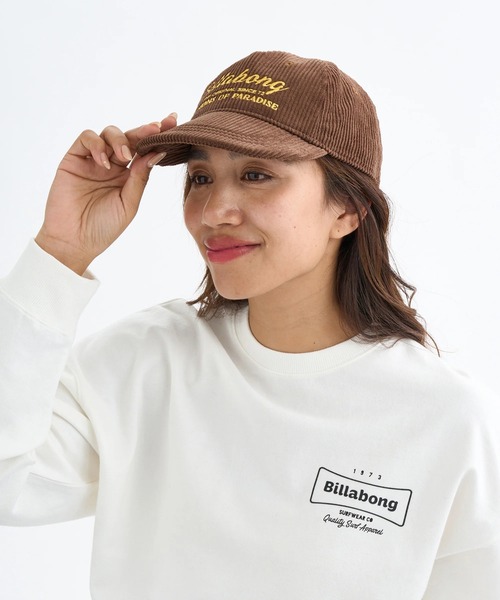 BILLABONG(ビラボン)の「BILLABONG レディース GRANDPA CAP キャップ 【2025年秋冬モデル】/ビラボンロゴ刺繍コーデュロイキャップ(帽子)(キャップ・レディース・ブラック/ブラウン/ターコイズブルー/ローズ・FREE)」の21枚目の写真