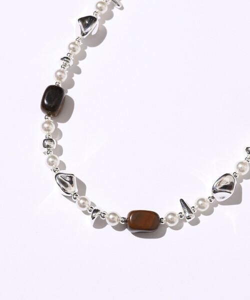 Firsthand(ファーストハンド)の「Firsthand/ファーストハンド ランダム ビーズネックレス(ネックレス・レディース・シルバー・ONE SIZE)」の3枚目の写真