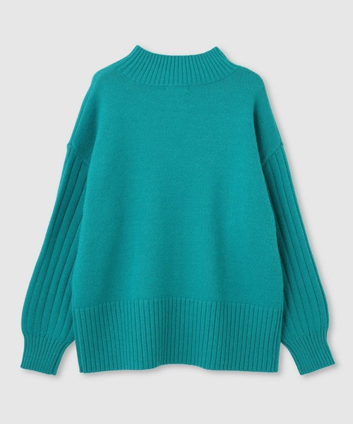 NAVY(ネイビー)の「nAvy もちりハイネックニット(ニット/セーター・レディース・ベージュ/ブルー/オレンジ/ライトグリーン/ブラック・L/M)」の6枚目の写真