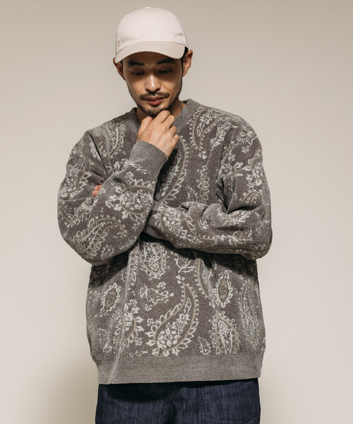 ETRO ペイズリー総柄 シルク ニット セーター 大きいサイズ 42 ETRO ペイズリー総柄 シルク ニット セーター 大きいサイズ 42 楽天