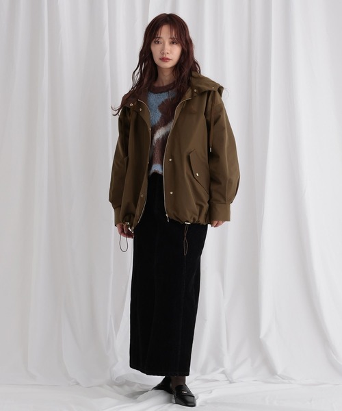 mysty woman（ミスティウーマン）の「ツイルマウンテンパーカー 582488（マウンテンパーカー・レディース・ネイビー/ベージュ/ブラウン・FREE）」の18枚目の写真