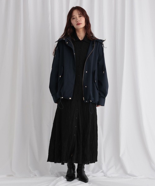 mysty woman（ミスティウーマン）の「ツイルマウンテンパーカー 582488（マウンテンパーカー・レディース・ネイビー/ベージュ/ブラウン・FREE）」の19枚目の写真