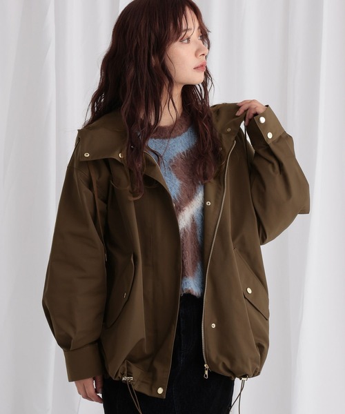 mysty woman（ミスティウーマン）の「ツイルマウンテンパーカー 582488（マウンテンパーカー・レディース・ネイビー/ベージュ/ブラウン・FREE）」の14枚目の写真