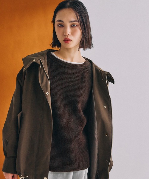 mysty woman（ミスティウーマン）の「ツイルマウンテンパーカー 582488（マウンテンパーカー・レディース・ネイビー/ベージュ/ブラウン・FREE）」の12枚目の写真