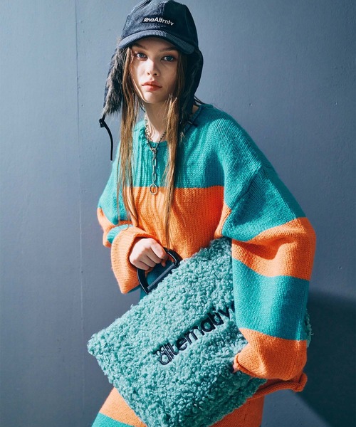 RNA(アールエヌエー)の「E5185 シープボアBIGトート(トートバッグ・レディース・イエロー/ベージュ/ブルー・FREE)」の6枚目の写真